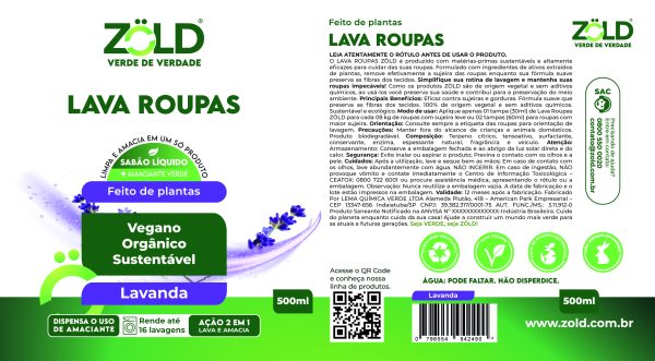 Lava Roupas Lavanda 500ml