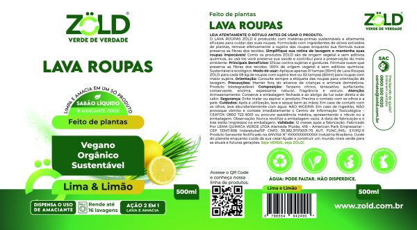 Lava Roupas Limão e Limão 500ml
