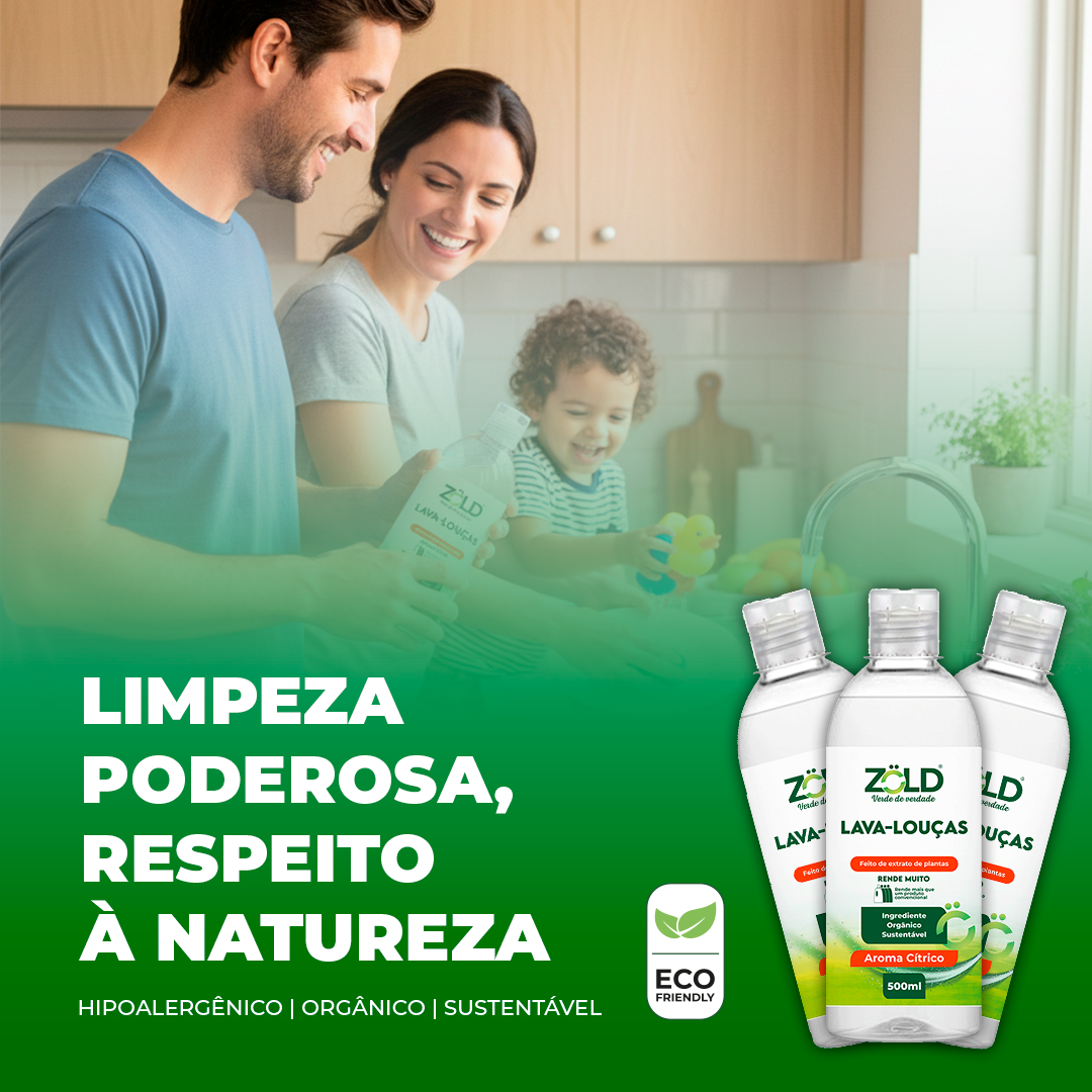 lava louças zold limpeza poderosa respeito à natureza