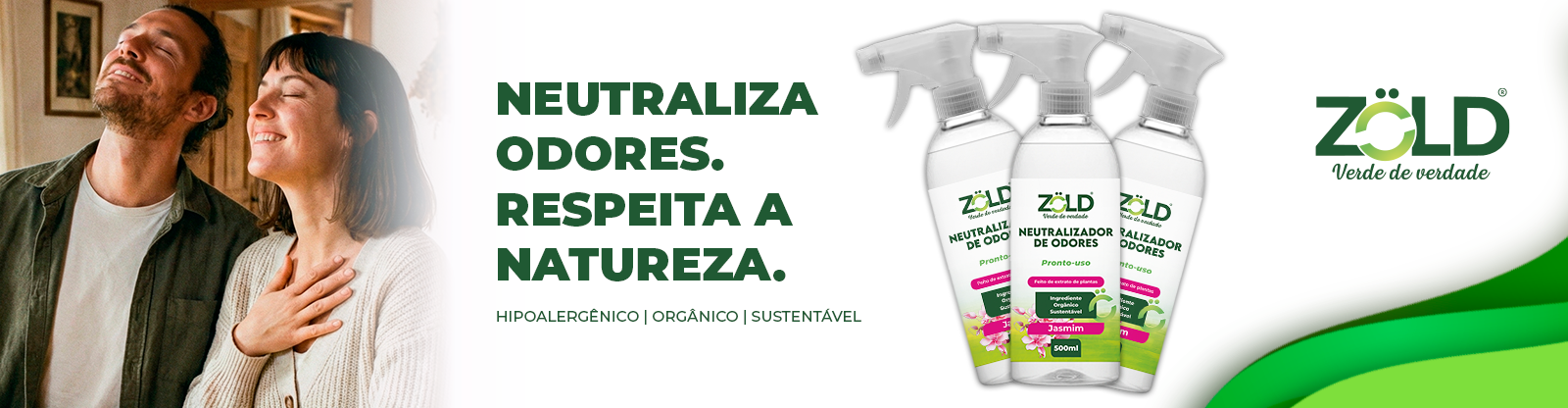 neutralizador de odores jasmim zöld 500ml eliminador de cheiros