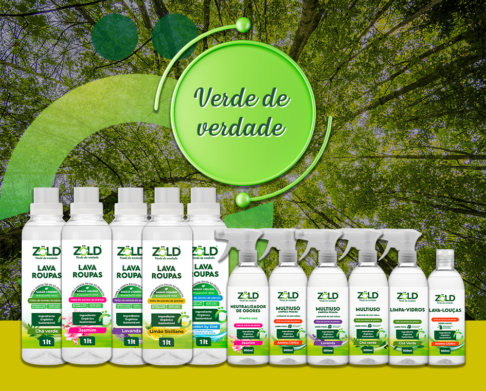 produtos de limpeza 100% vegetais livres de petroquímicos eficientes sem agredir sua saude Produtos Zöld